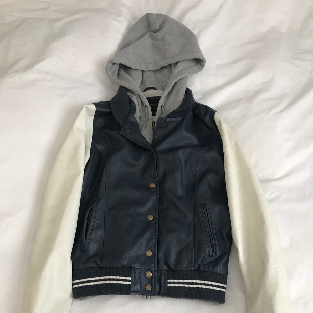 Woman's Medium Obey Varsity Jacket, faux leather